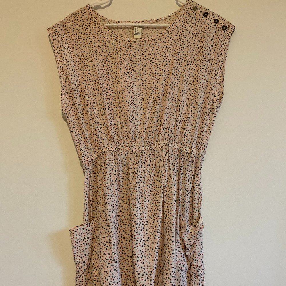 Fun Cold Shoulder Dress Large w Pockets!!